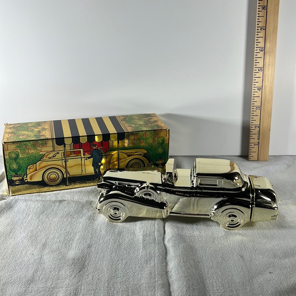 VTG Avon Solid Gold Cadillac Antique Car Bottle  After Shave